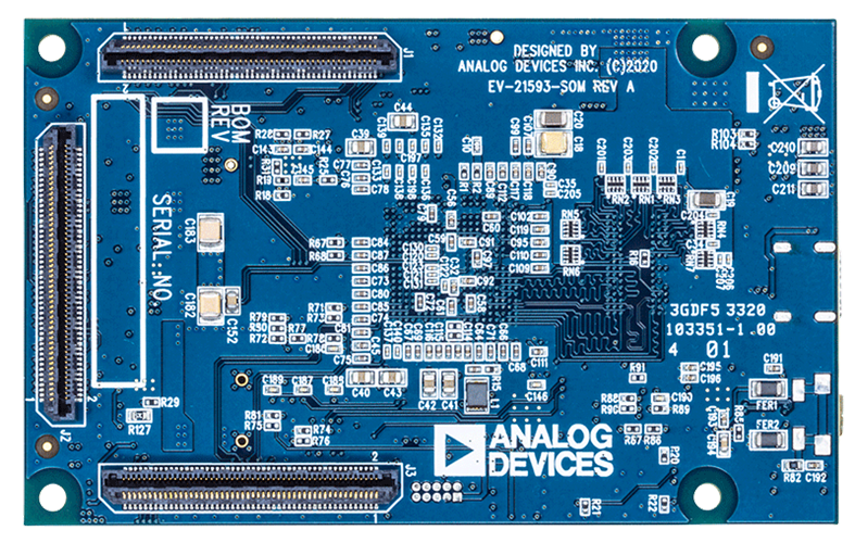 EV-21593-SOM Evaluation Board - Top View