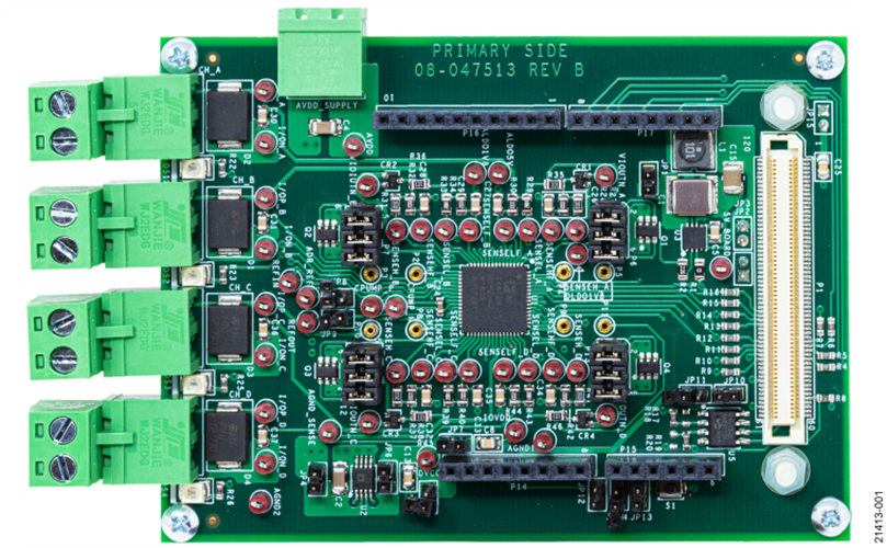 AD74412R Evaluation Board - Top View