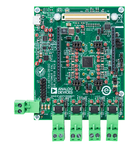 AD74413R Evaluation Board - Top View