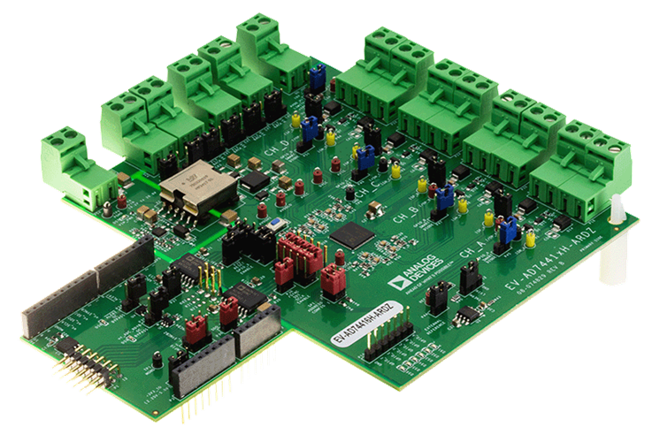 EVAL-AD74416H Board Photo Angle View