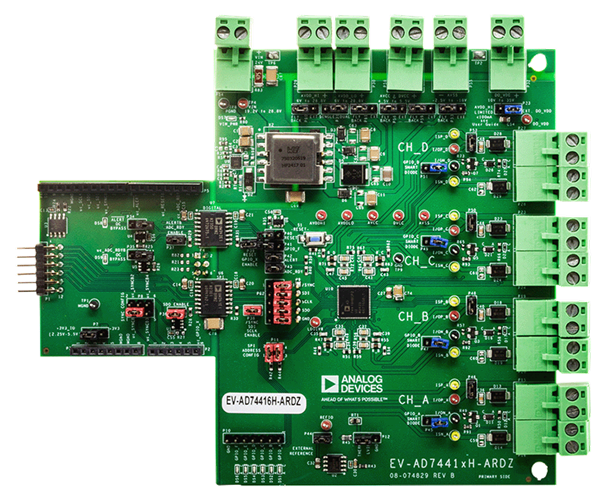 EVAL-AD74416H Board Photo Top View