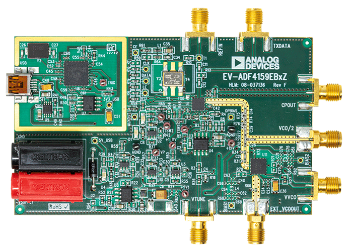 ADF4159 Evaluation Board - Top View