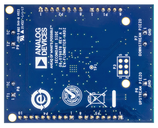 EV-FLOWMETER-ARDZ Board Photo Bottom View
