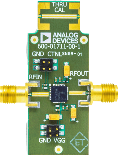HMC998APM5 Evaluation Board - Top View