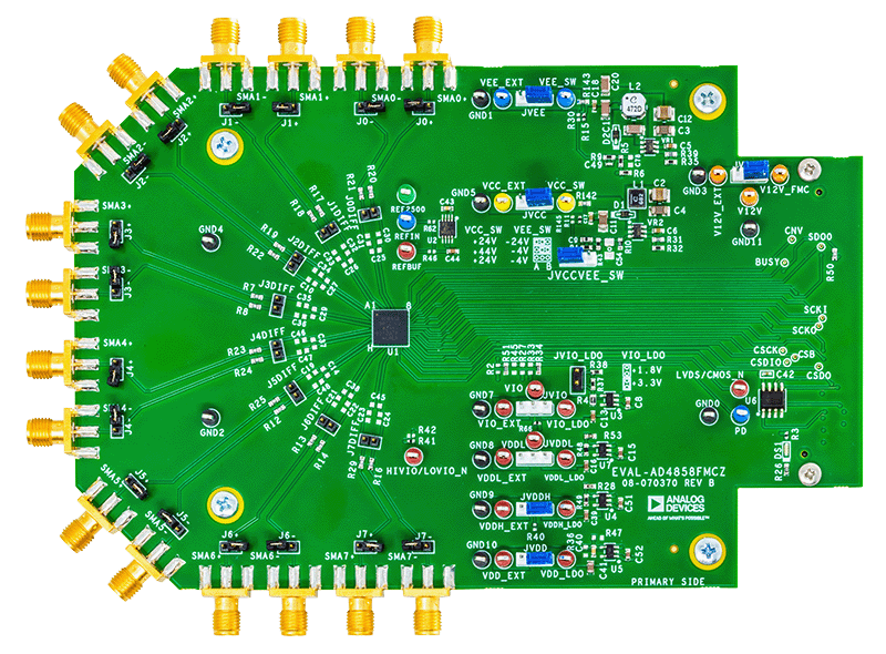 EVAL-AD4858FMCZ Evaluation Board - Top View