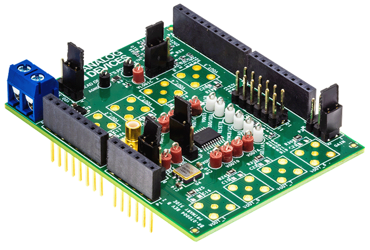 EVAL-AD5675RARDZ Board Photo Angle View