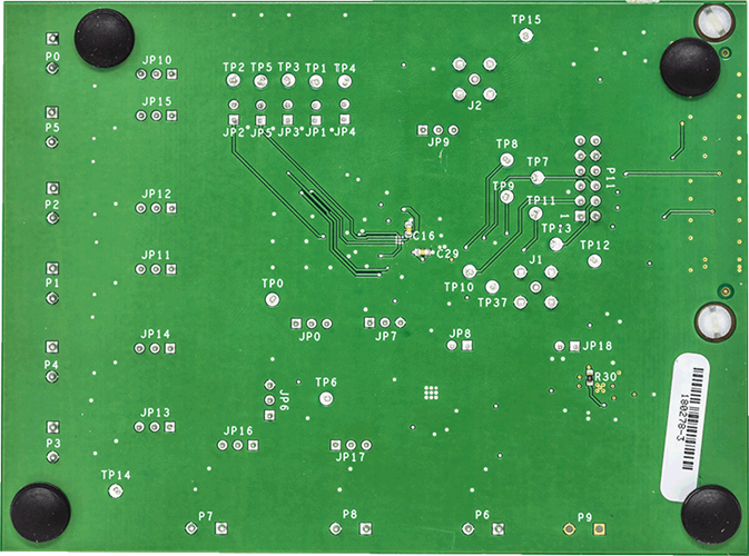EVAL-AD5770RSDZ Evaluation Board - Bottom View