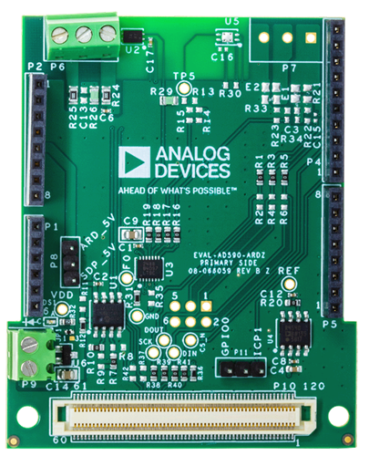EVAL-AD590-ARDZ Evaluation Board - Top View