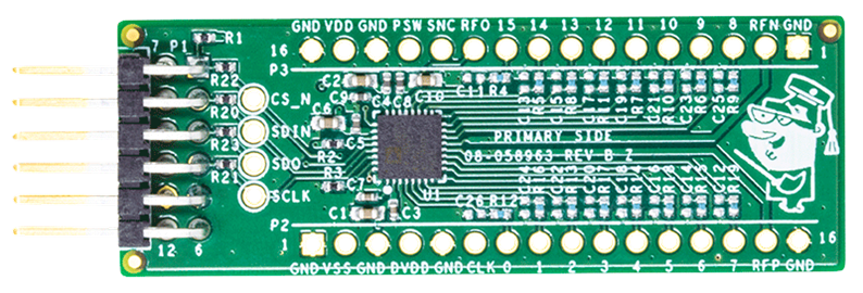 EVAL-AD7124-8-PMDZ Evaluation Board - Top View