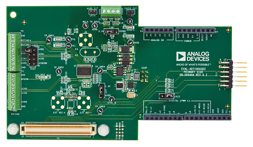 EVAL-AD7192ASDZ Board Photo Top View