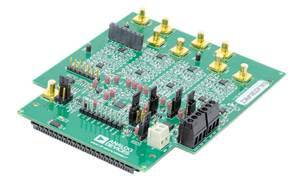 AD7380-4 Evaluation Board - Angle View