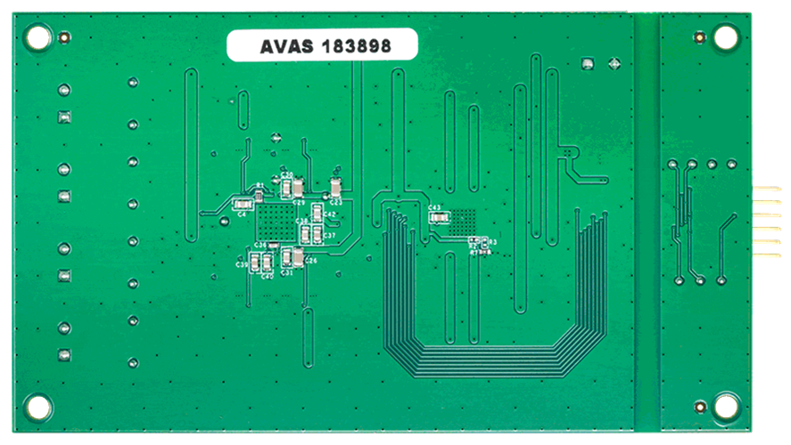 EVAL-AD74413R-DIOZ Evaluation Board - Bottom View