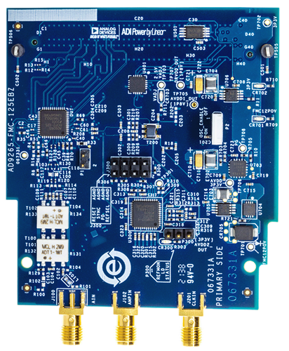 EVAL-AD9265-FMC-125EBZ Evaluation Board - Top View