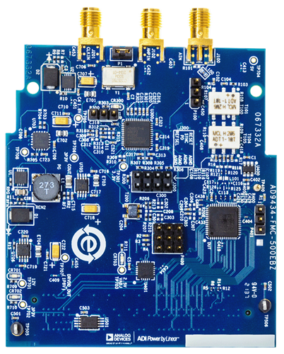 EVAL-AD9434-FMC-500EBZ Evaluation Board - Top View