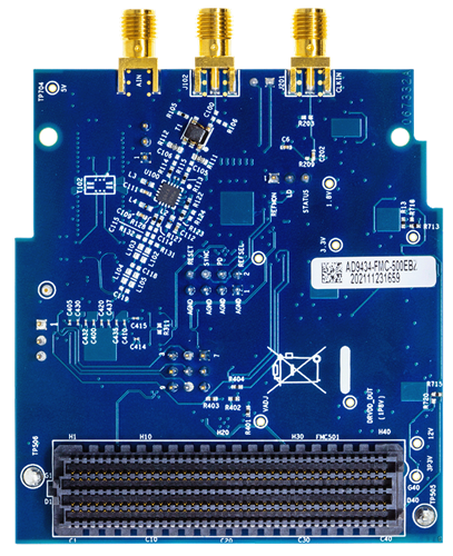 EVAL-AD9434-FMC-500EBZ Evaluation Board - Bottom View
