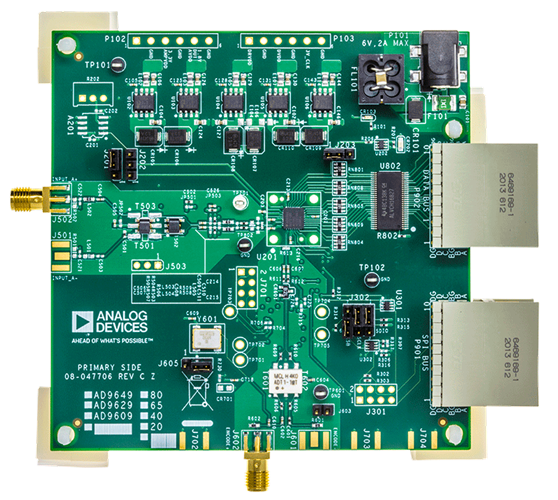AD9649 Evaluation Board - Top View