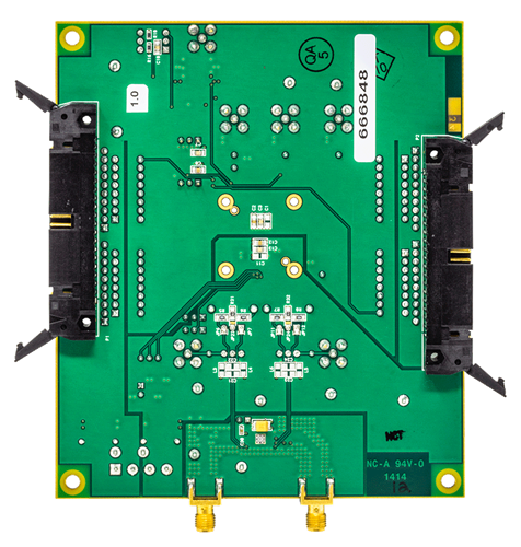 AD9767/65/63/09 Evaluation Board - Bottom View