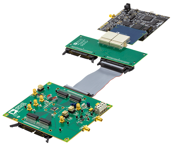 AD9767 Evaluation Board Kit - Angle View