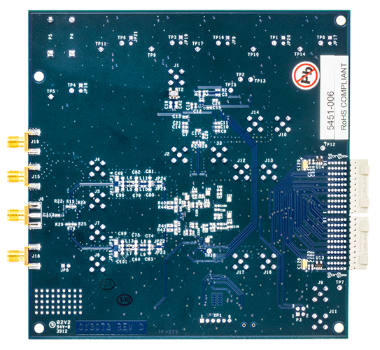 EVAL-AD9779A Evaluation Board - Bottom View