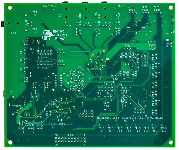 EVAL-ADAU1860EBZ Evaluation Board - Bottom View