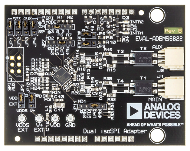 EVAL-ADBMS6822 Board Photo Top View