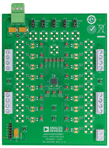 EVAL-ADG1206LEBZ Evaluation Board - Top View