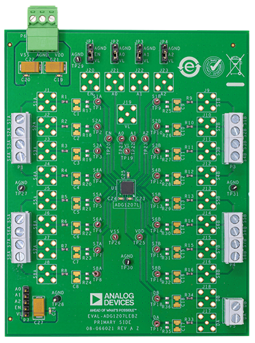 EVAL-ADG1207LEBZ Evaluation Board - Top View