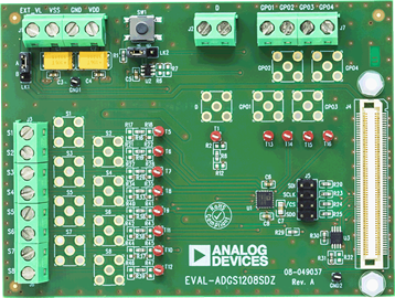 EVAL-ADGS1208SDZ Evaluation Board - Top View