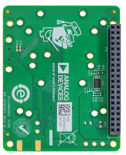 EVAL-ADISIMU1-RPIZ Evaluation Board - Bottom View