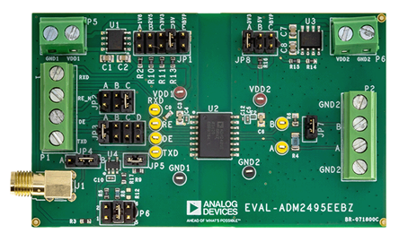 EVAL-ADM2495E Board Photo Top View