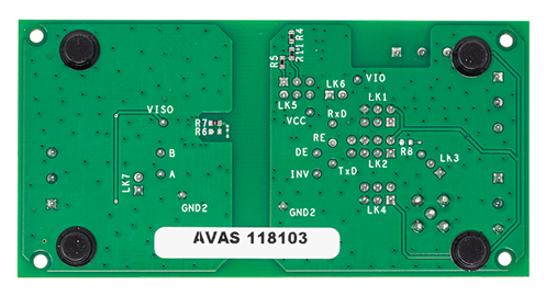 ADM2565E Evaluation Board - Bottom View