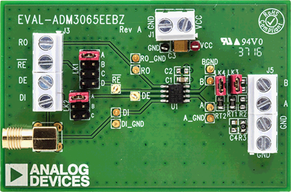 ADM3065E Evaluation Board - Top View