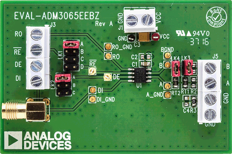 ADM3065E Evaluation Board - Top View