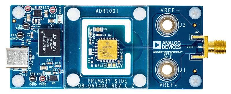 EVAL-ADR1001 Evaluation Board - Top View