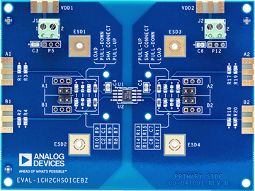 ADUM1250 Evaluation Board - Top View