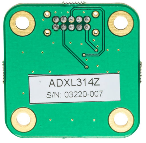 EVAL-ADXL314Z Evaluation Board - Bottom View