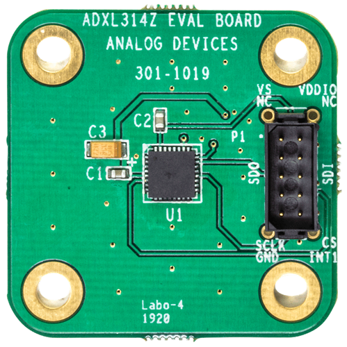 EVAL-ADXL314Z Evaluation Board - Top View