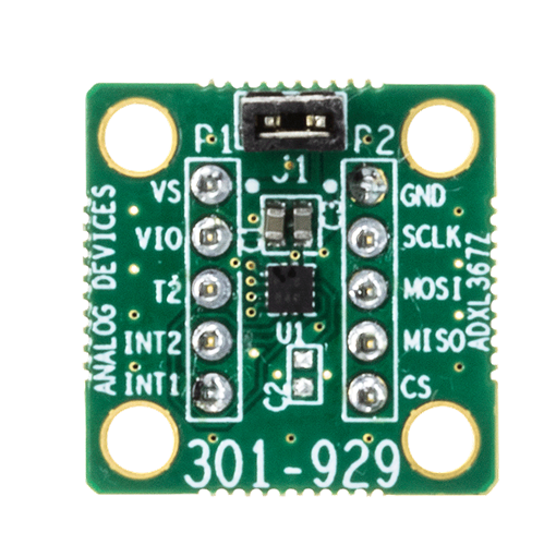 EVAL-ADXL367Z Evaluation Board - Top View