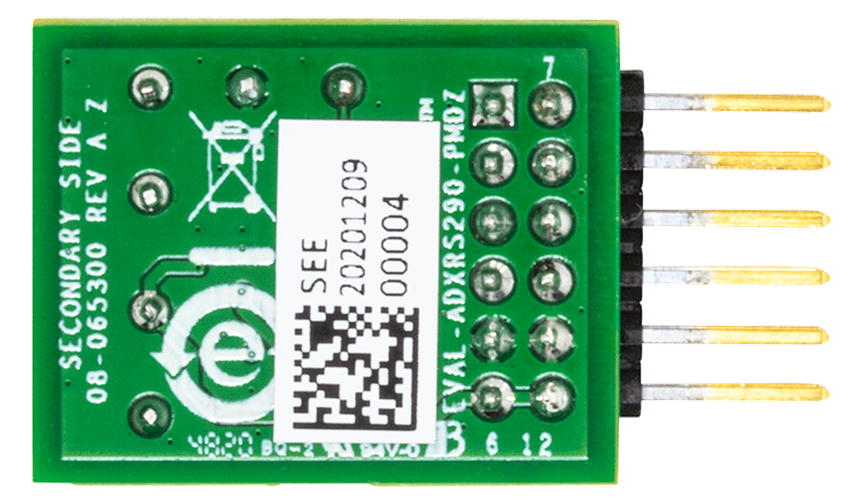EVAL-ADXRS290-PMDZ Evaluation Board - Bottom View