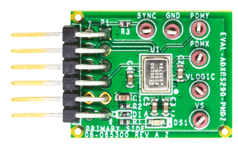 EVAL-ADXRS290-PMDZ Evaluation Board - Top View