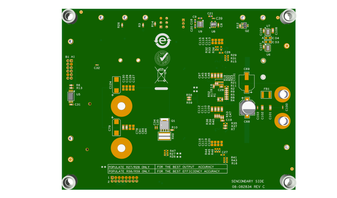EVAL-LT7176-1-AZ Evaluation Board Bottom View