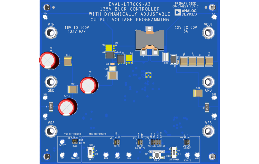 EVAL-LT7809-AZ Top Evaluation Board Photo