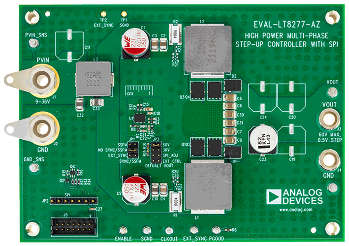 EVAL-LT8277-AZ Board Top View