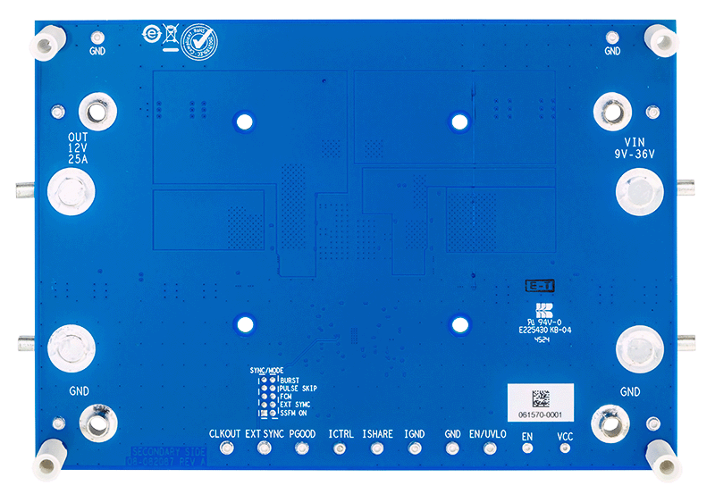 EVAL-LT8292-BZ Board Photo Bottom View