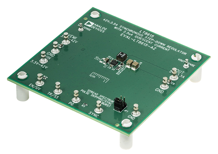 EVAL-LT8615-AZ Board Photo Angle View