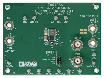 EVAL-LT8643SA-AZ Board Photo Top View