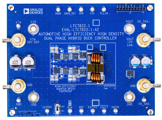 EVAL-LTC7822-1-AZ Board Photo Top View
