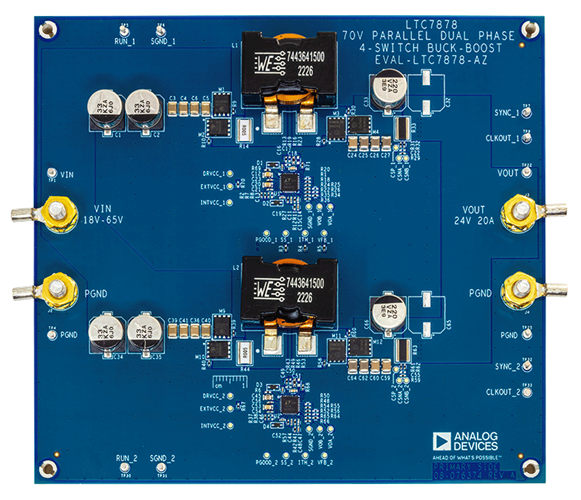 EVAL-LTC7878-AZ Board Photo Top View