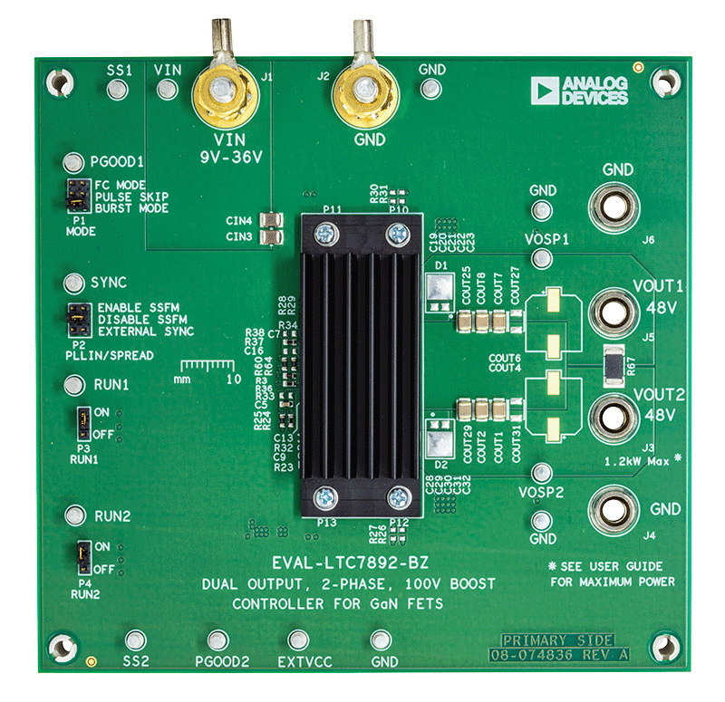 EVAL-LTC7892-BZ Board Photo Top View