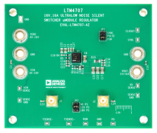 EVAL-LTM4707-AZ Board Photo Top View